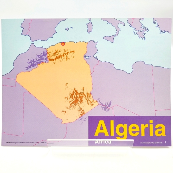 A Beka 54 Eastern Hemisphere Map Skill Cards - Picture 5 of 5